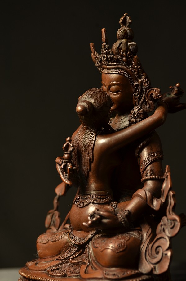 楽天市場】普賢シャクティ(歓喜仏)銅造製彫金仕上げ : 仏像仏画