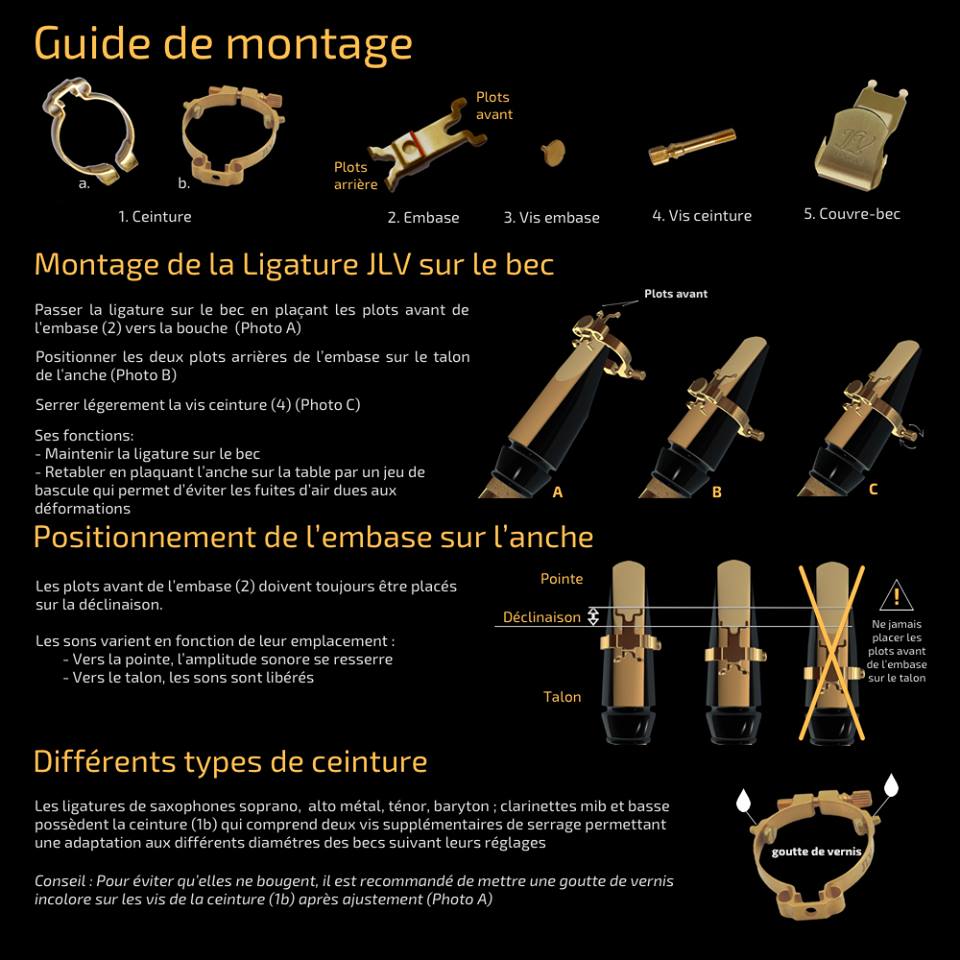 楽天市場】☆JLV ソプラノサックス用リガチャー 24金メッキ 【ラバー