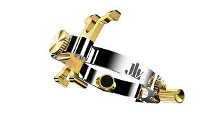 楽天市場】☆JLV アルトサックス用 リガチャー プラチナメッキ ラバー