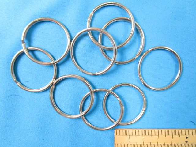 楽天市場】二重リング10個入銀（2.5cm） : 手芸ナカムラ