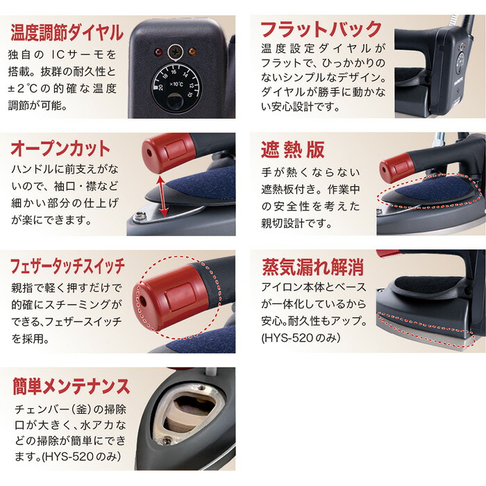 楽天市場】ハイスチームアイロン＋水タンクセット（タンク吊り下げ型