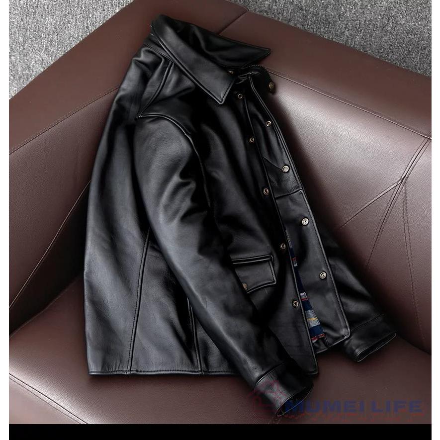 楽天市場】茶芯ホースハイド 復刻50's ドライビングコート レザー