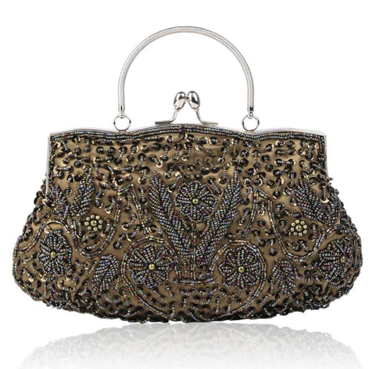 楽天市場】全12色 パーティーバッグ ビーズ 刺繍 結婚式 バッグ 大きめ