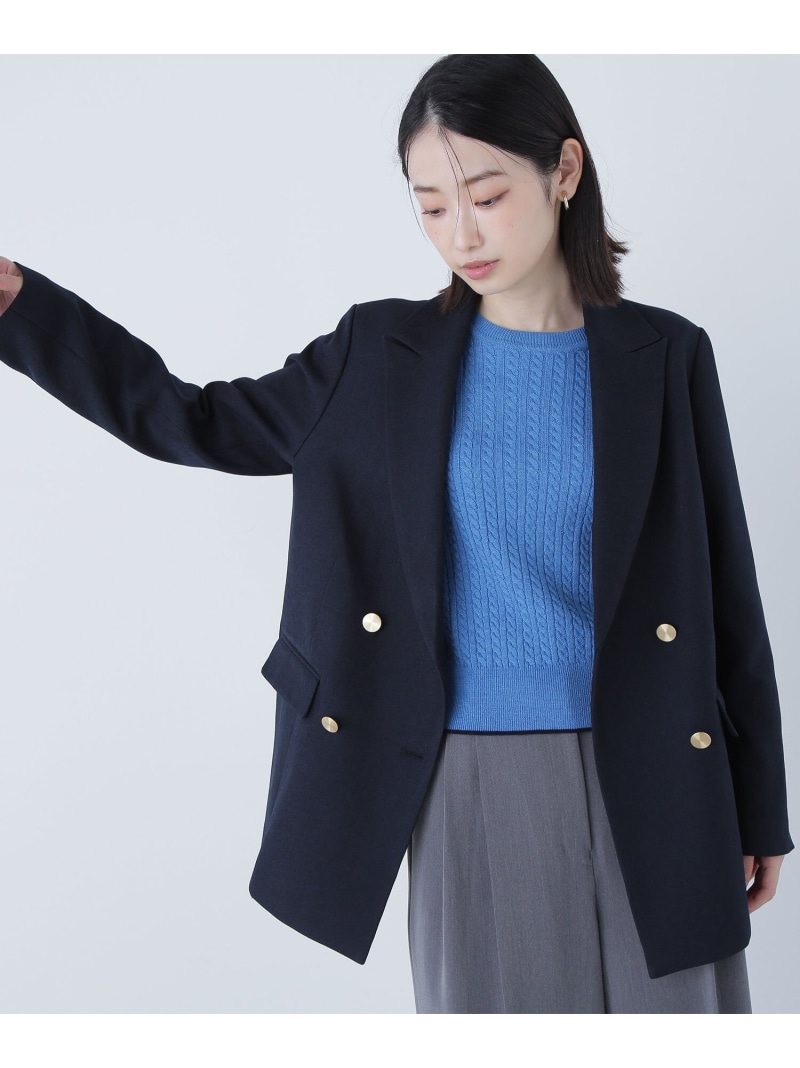楽天市場】ダブルブレストボクシージャケット NATURAL BEAUTY BASIC