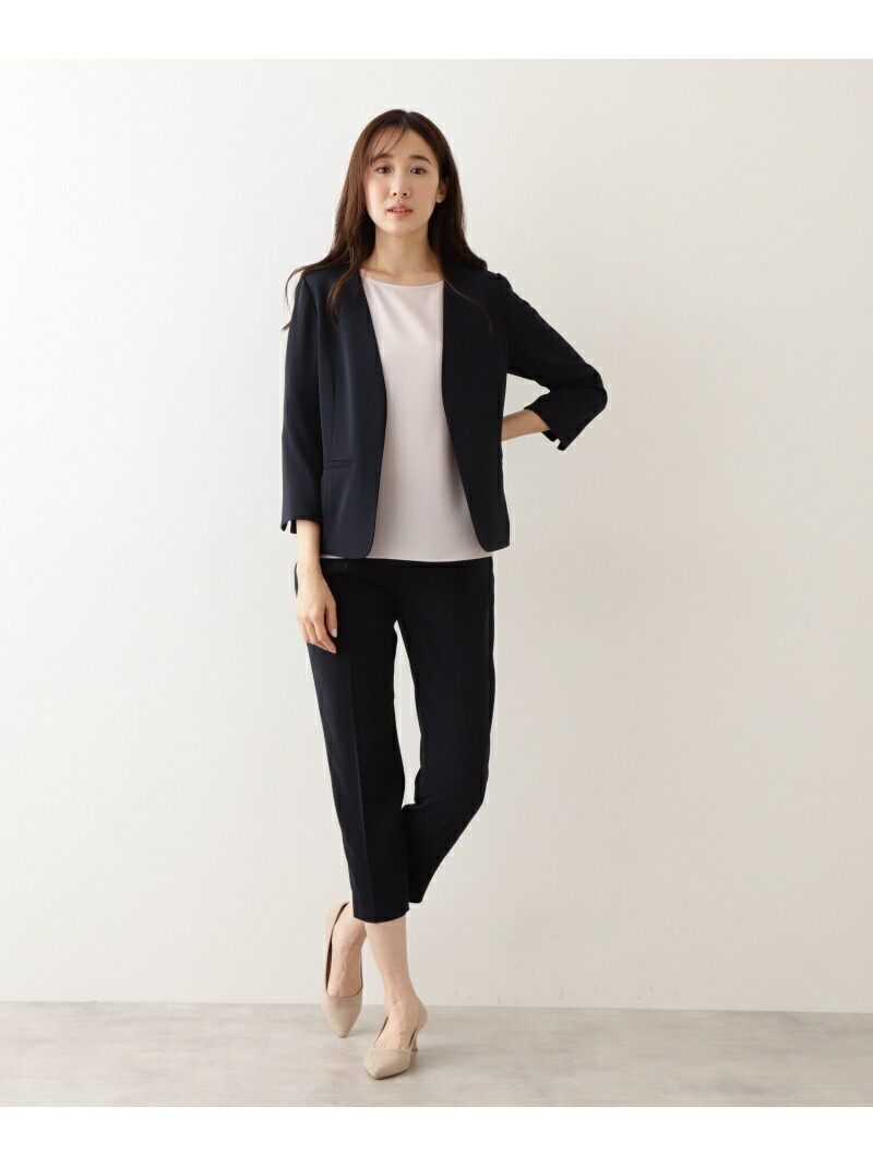 楽天市場】[洗える]ポリエステルドビーセットアップ パンツ NATURAL