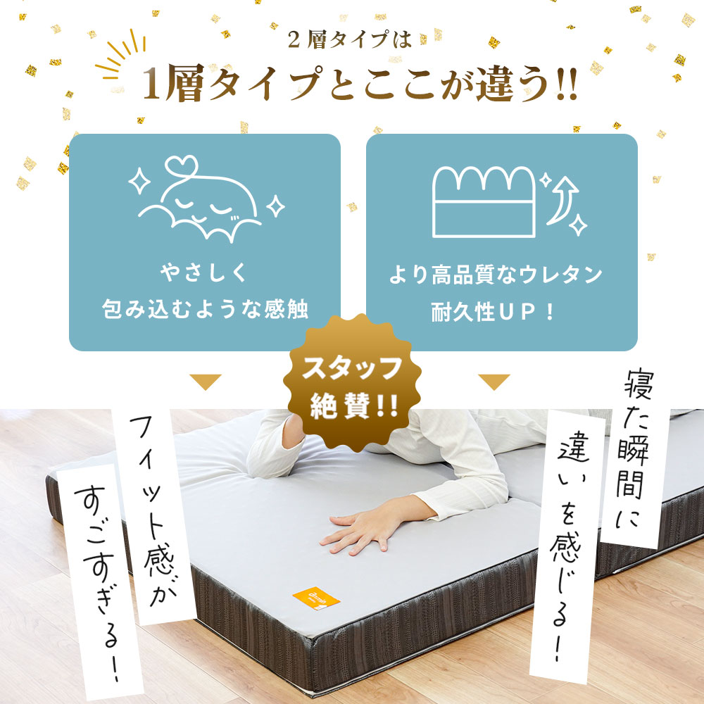 楽天市場】西川 点で支える 健康敷きふとん 2層タイプ 3つ折り