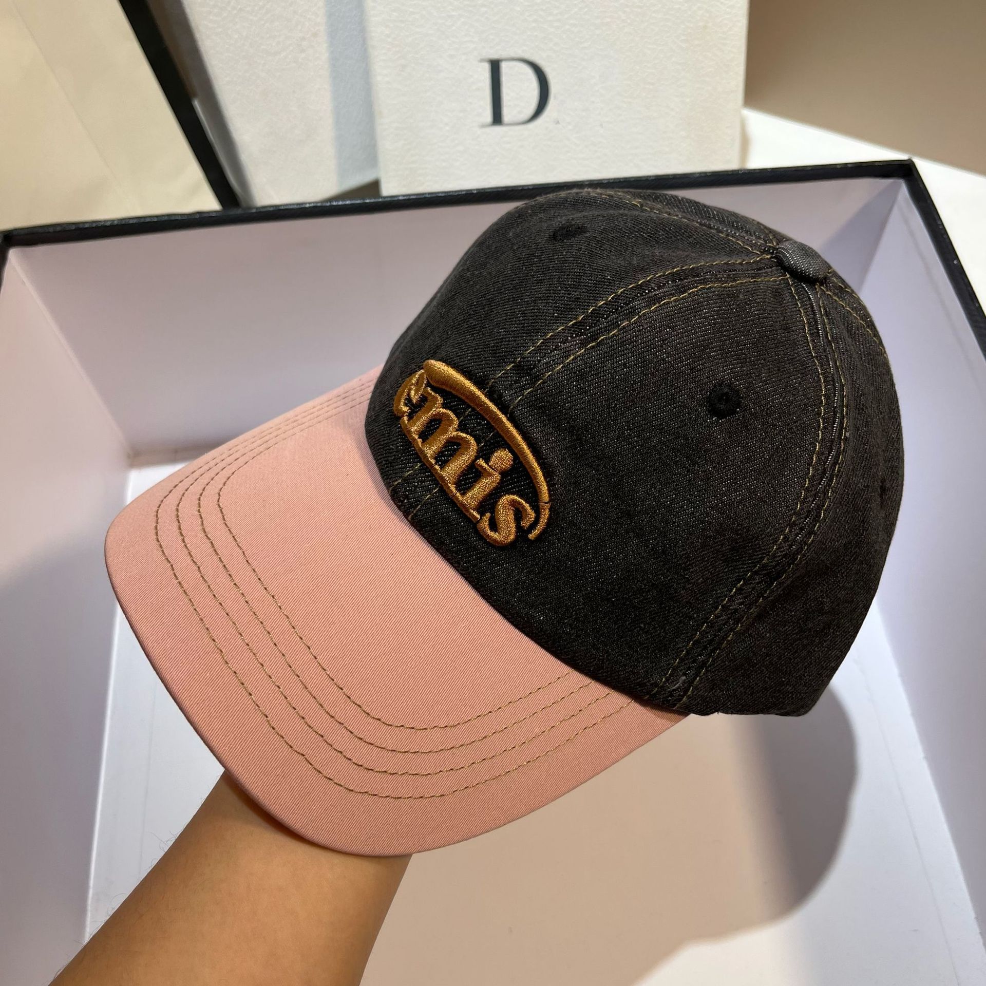 楽天市場】EMIS エミス ウォッシュドデニム ロゴ ボールキャップ