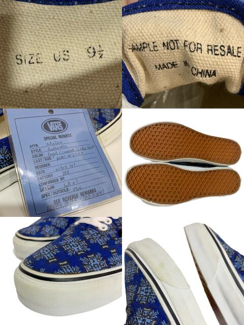 楽天市場】Deadstock 01年製 VANS × DOGTOWN Authentic 青 US9.5/27.5