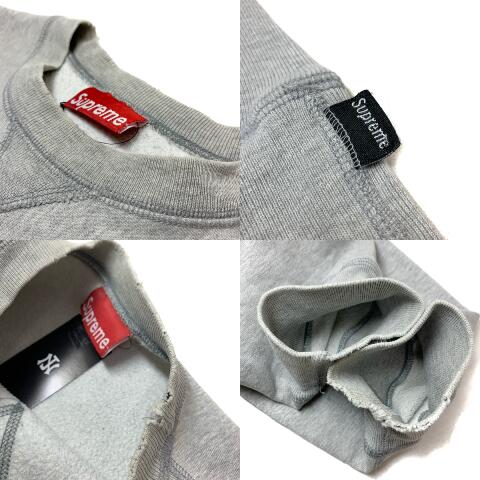 楽天市場】USA製 90s SUPREME Box Logo Crew-Neck Sweatshirt (GREY) M