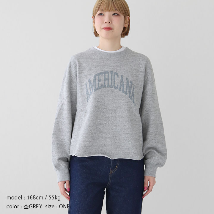 楽天市場】AMERICANA アメリカーナ｜14G裏毛 クロップド カットオフ