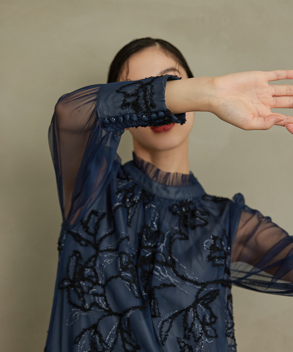 楽天市場】フェザーフラワーチュールドレス パーティードレス 結婚式