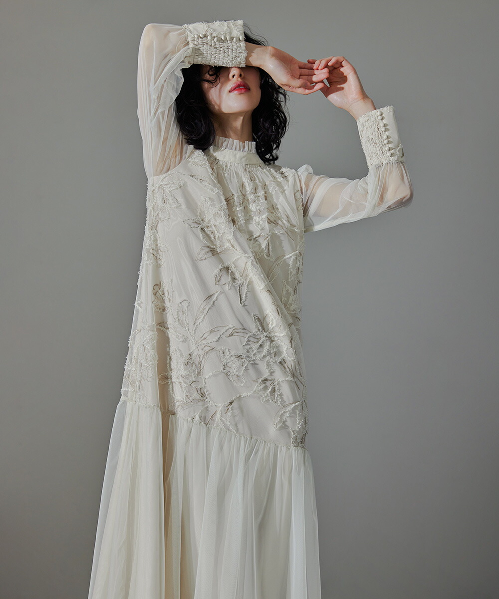 楽天市場】フェザーフラワーチュールドレス パーティードレス 結婚式