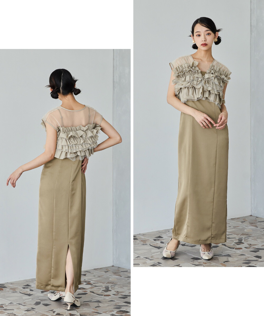 楽天市場】タフタチュールベストセットドレス 3点セット パーティー