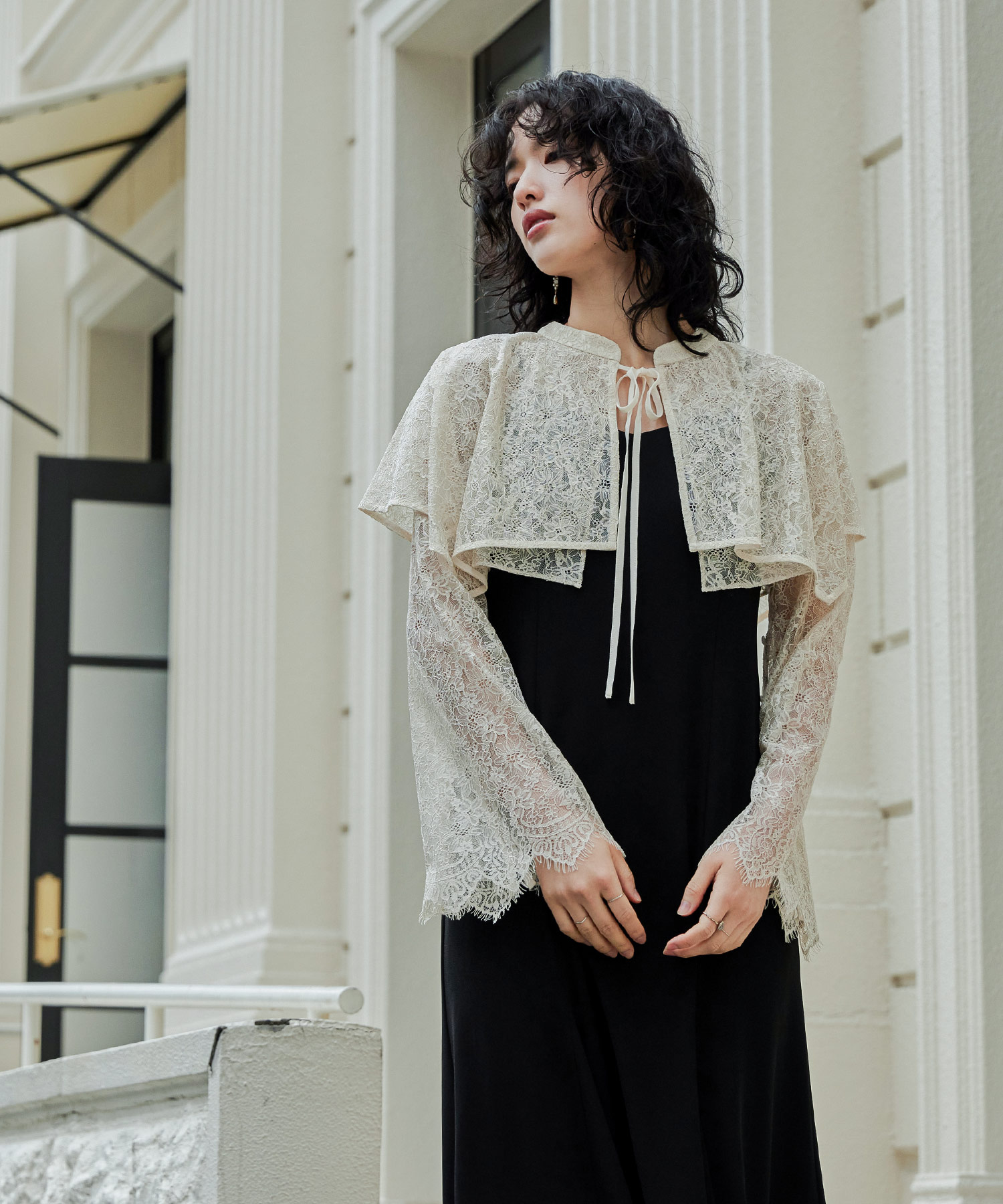 楽天市場】レイヤードケープドレス パーティードレス 結婚式