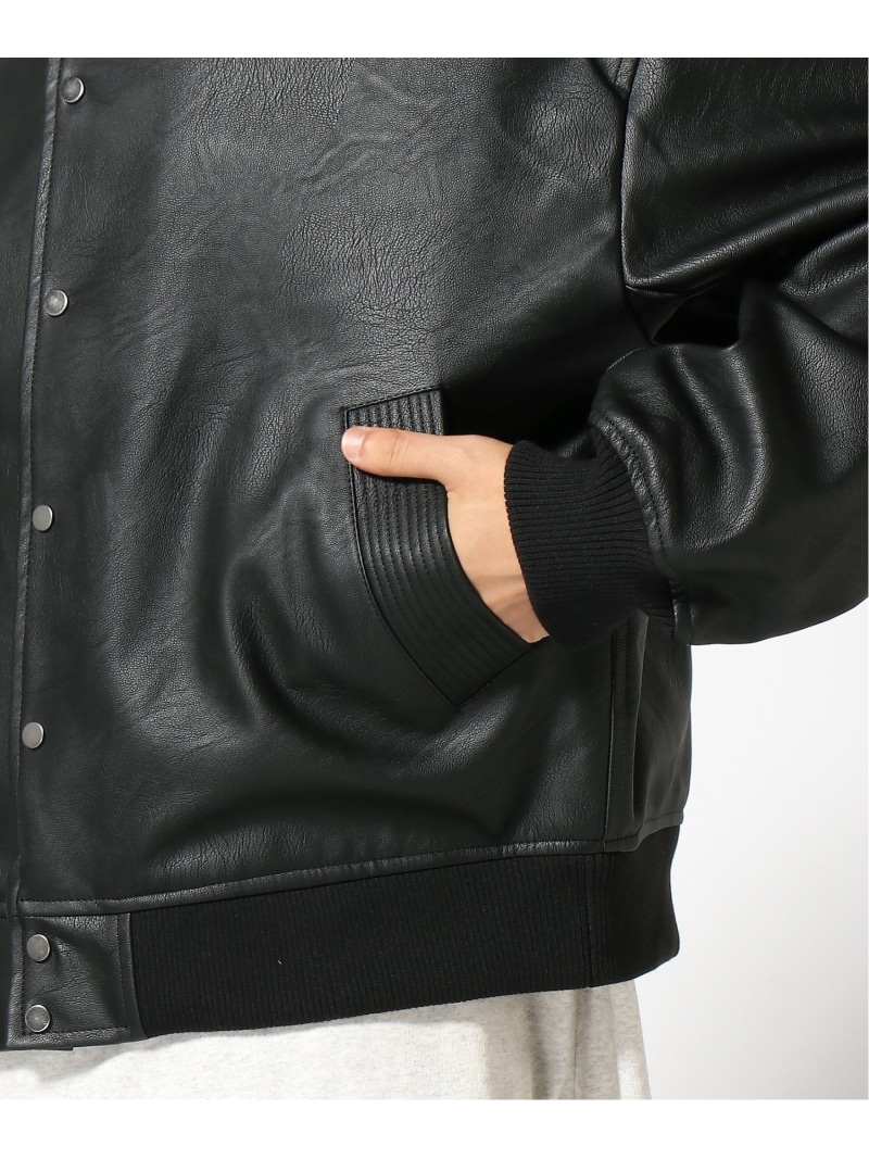 楽天市場】【SALE／50%OFF】(M)フェイクレザーリブBZ niko and