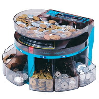 楽天市場】硬貨計数機 コインカウンター 電動タイプ 簡単ポータブル