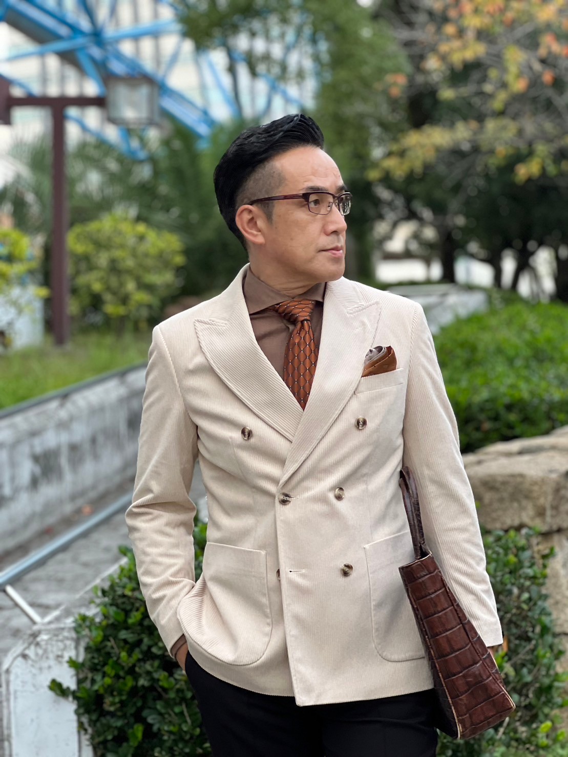 楽天市場】エクル（コーデュロイ）ダブルジャケット/ メンズ 紳士 男性