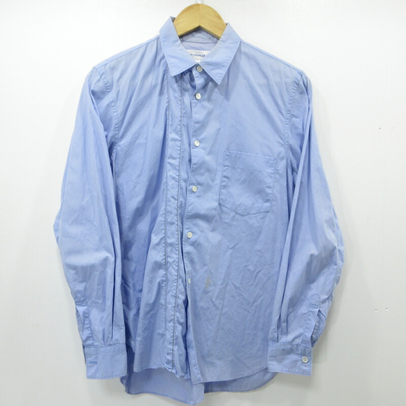 楽天市場】comme des garcons shirt 長袖シャツ／xs／コットン／bluの通販
