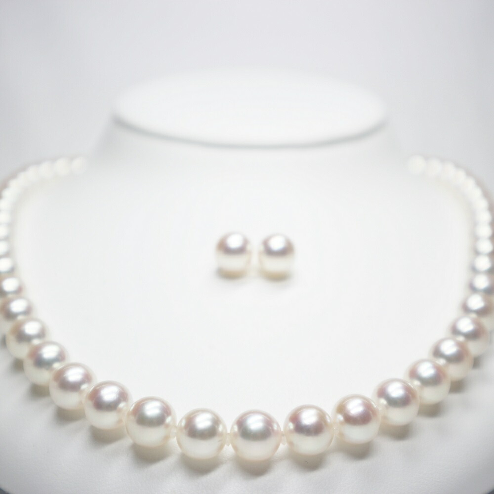 楽天市場】【オーロラ花珠真珠鑑別鑑定書付き】8.0mm〜8.5mm