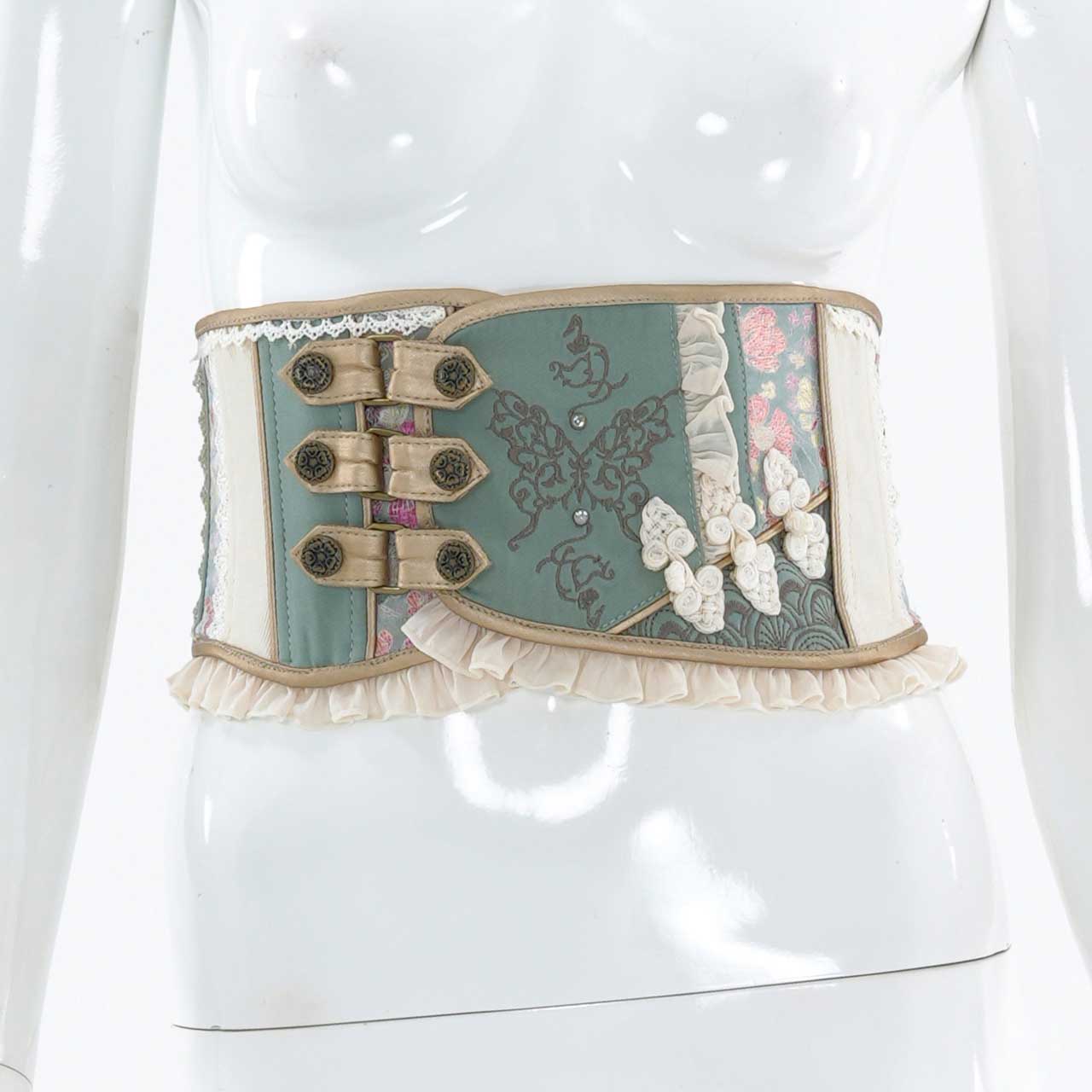 楽天市場】蝶鱗ベルトコルセット 緑色 ozzonjapan ozzoneste 和