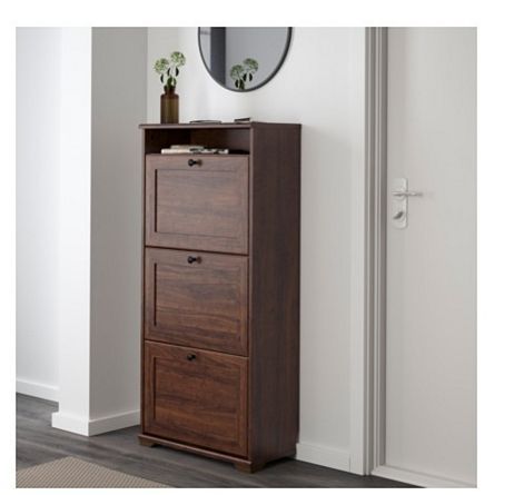 楽天市場】【NEW】IKEAイケアBRUSALI ブルサリ靴収納用キャビネット 3