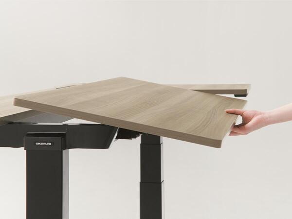 楽天市場】【okamura】REGAS(リーガス)電動昇降デスク L型水平天板