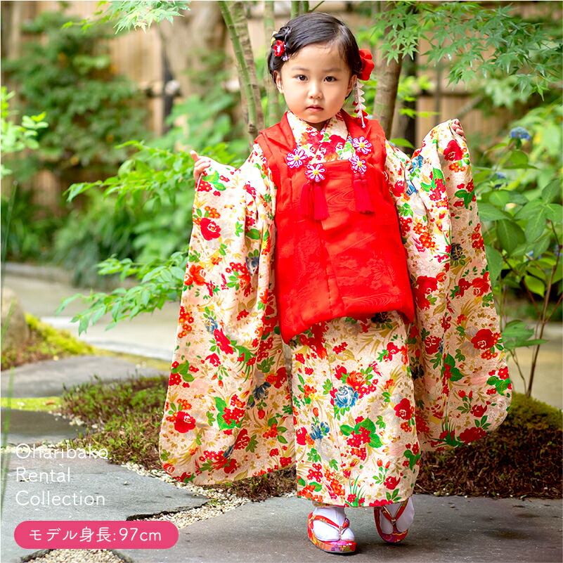 楽天市場】七五三 着物 レンタル 3歳 フルセット アンティーク 正絹