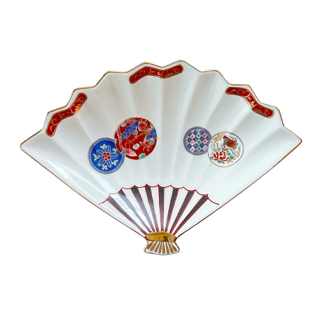 楽天市場】深川製磁 染錦金彩鳳凰 菊割親皿の通販