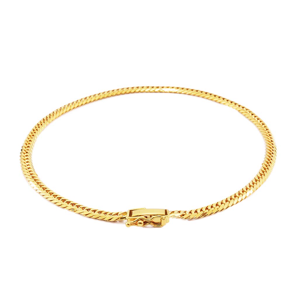 楽天市場】喜平 アンクレット K18 ゴールド 6面ダブル 24cm 10g