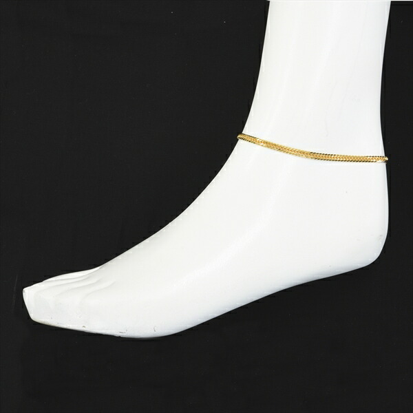 楽天市場】喜平 アンクレット K18 ゴールド 6面ダブル 24cm 10g