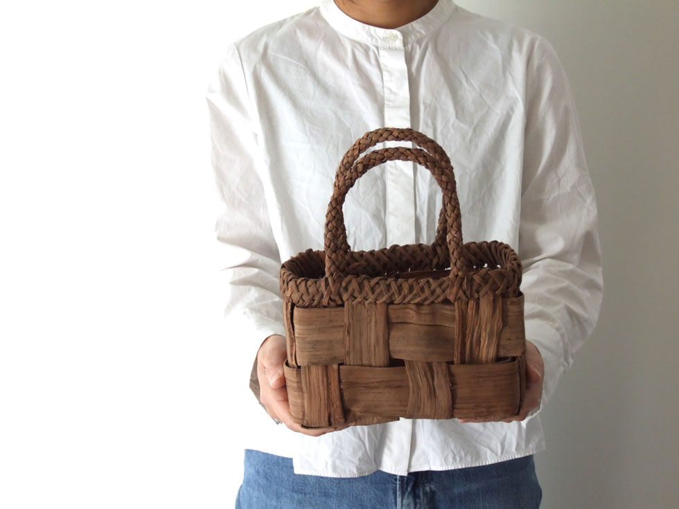 楽天市場】純国産 山葡萄かごバッグ 超極太市松編み : おまめ