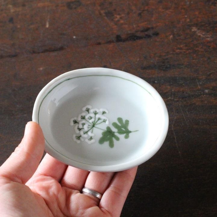 楽天市場】徳永遊心窯 色絵レースフラワー 楕円小皿│九谷焼 小皿 取り