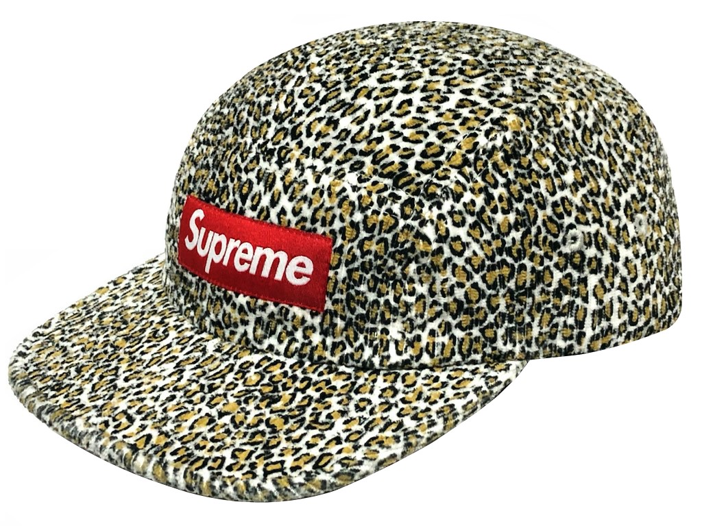 supreme レオパード キャンプ supreme Leopard Velvet Camp Cap