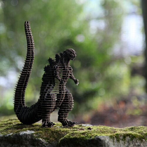 楽天市場】FLATS 4D アートパズル シン・ゴジラ(SHINGODZILLA287_black