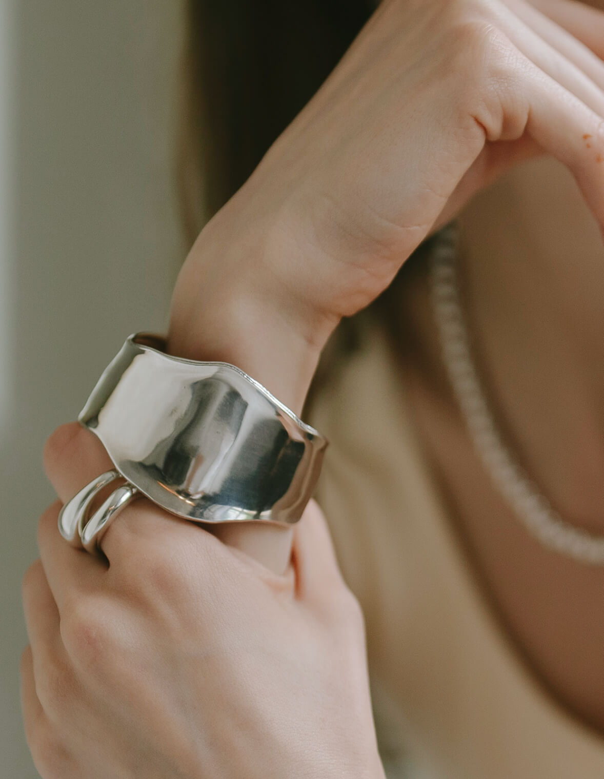 楽天市場】シルバー925 バングル 太め【Karpos カルポス】/ シルバー