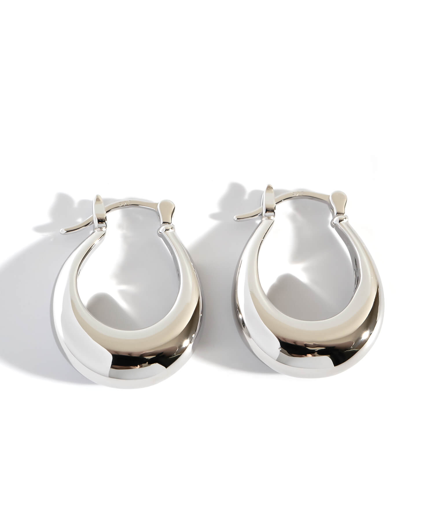 楽天市場】フープピアス 大きめ シルバー ピアス フープ 金属