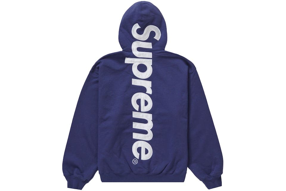 楽天市場】23FW Supreme Satin Applique Hooded Sweatshirt
