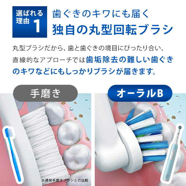 楽天市場】電動歯ブラシ ブラウン オーラルB プロ 1替えブラシセット