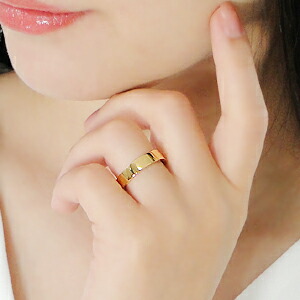 楽天市場】K24 純金 平打ちリング レディース【4.5mm】【送料無料