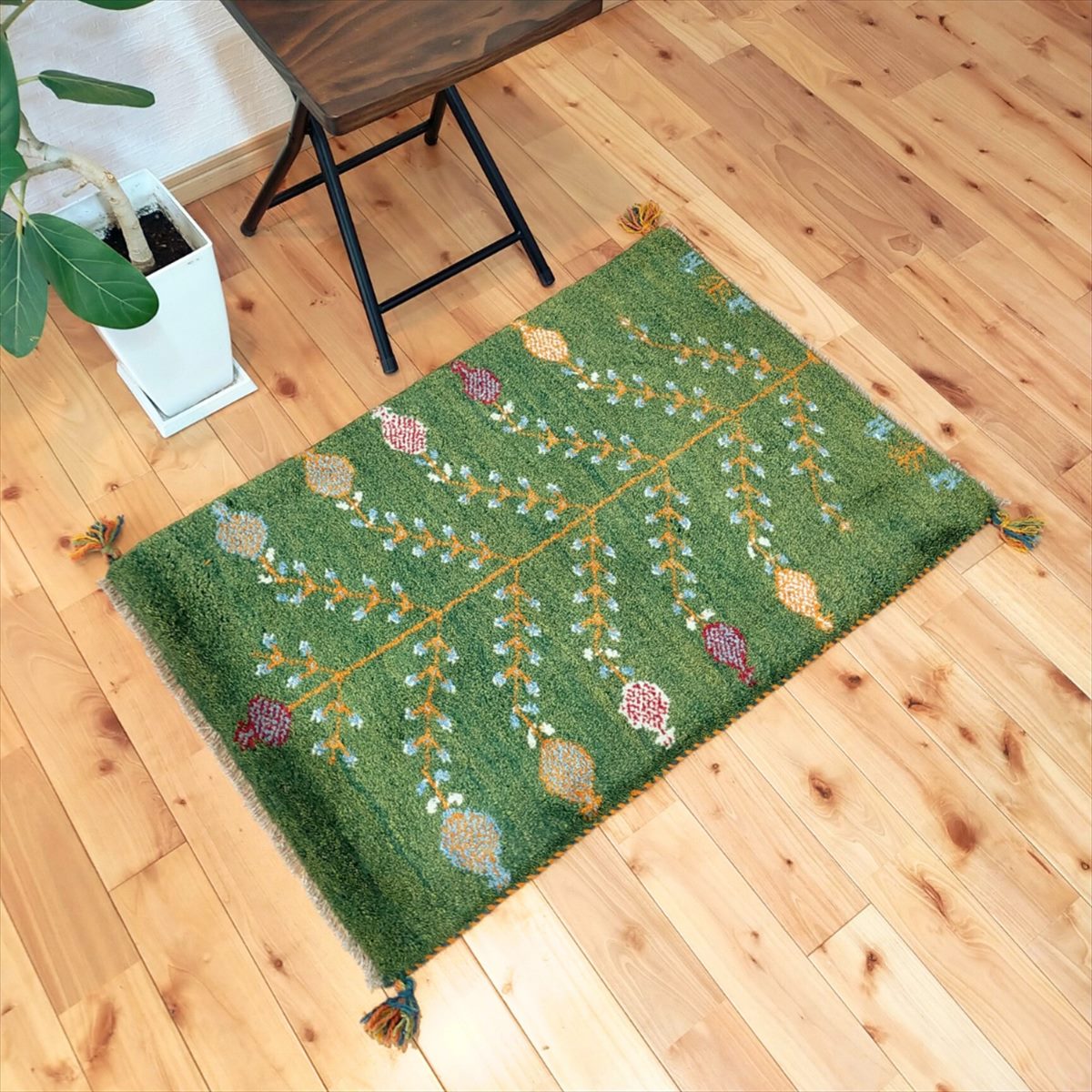 楽天市場】ペルシャ ギャッベ 本場イラン産 玄関マット クリスマス