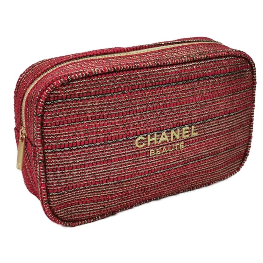 楽天市場】CHANEL NOVELTY REDシャネル ロゴ入化粧ポーチCCロゴ入り