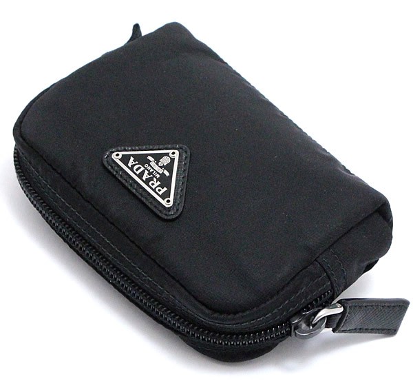 楽天市場】プラダ PRADA Re-Nylon 三角ロゴ ミニポーチ 黒 ナイロン