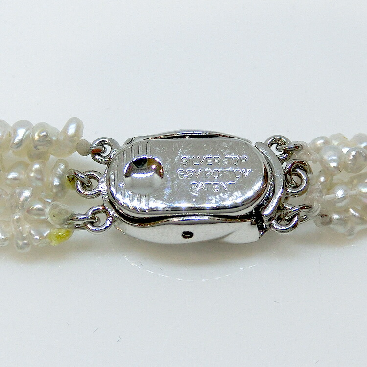 楽天市場】ケシパール ネックレス 小粒 5連 シルバー ケシ SV クラスプ