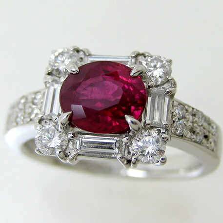 楽天市場】【半額】 リング ルビー PT900 プラチナ900 ok150130010