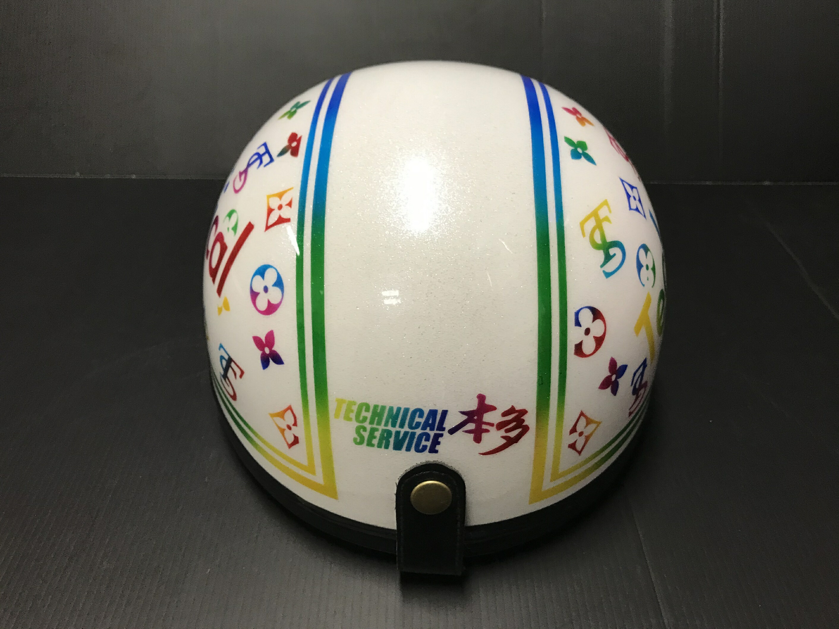 楽天市場】カスタムコルク半キャップ モノグラム レインボー 新品