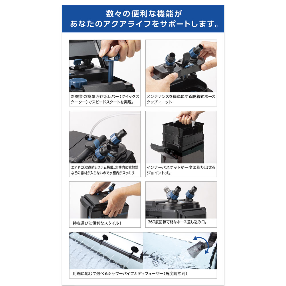 楽天市場】【送料無料】 コトブキ 120cm水槽 外部フィルター付き4点