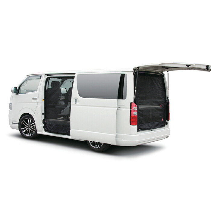 楽天市場】ハイエース 200系 虫除け 防虫ネット 1型〜現行対応! 標準