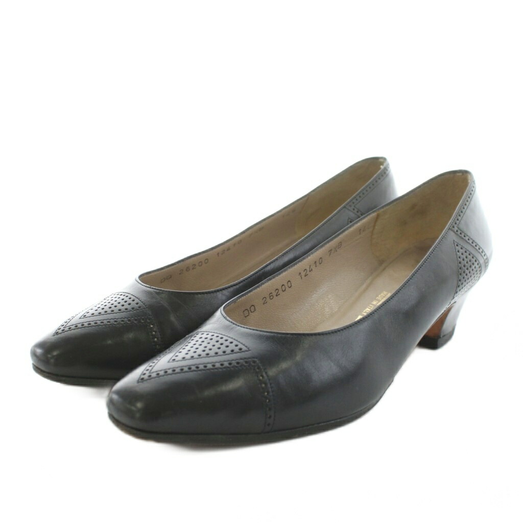 楽天市場】フェラガモ パンプス 7 黒の通販