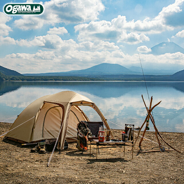 楽天市場】地震対策 送料無料 ogawa ステイシーST-2 カーキ ドーム型