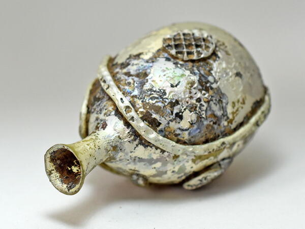 楽天市場】【1910】古代ローマングラス装飾付濃厚銀化瓶 ボトル(高さ約